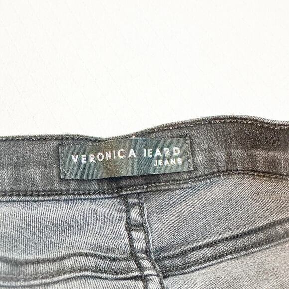Veronica Beard Debbie 10" Skinny Dark Wash Charcoal Denim Jeans Size 31 - Picture 4 of 10